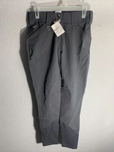 Neu mit Etikett Kastel Denmark Charlotte Reithose Wildleder Knieaufnäher ~ grau ~ 24 - Bild 1 von 9
