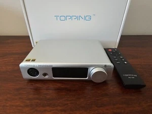 TOPPING EX 5 MQA Dual ES9038Q2M DAC Bluetooth 5.0 LDAC Silver - Picture 1 of 7