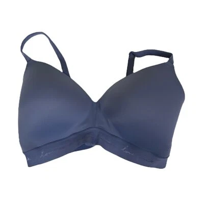 PINK Wear Everywhere Wireless Lightly Lined Bra Periwinkle Blue Size 36DDD  - Image 1 of 4