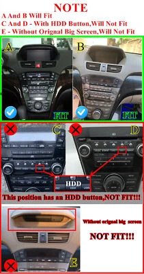 Unidad principal de radio GPS estéreo para automóvil 9" Android 12 navegación para Honda Acura MDX 2007-2013 Foto 1 de 4