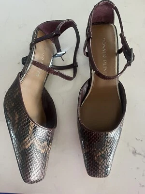 DONALD PLINER Chad Ankle Strap Dress Sandals Women's Size 7 Cherry - Image 1 of 4