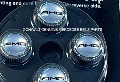 Tapas de vástago de válvula de neumático originales Mercedes Benz AMG E63 E55 C32 C55 C63 SL55 SL63 Foto 1 de 3