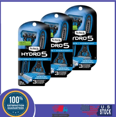 Schick Hydro 5 maquinillas de afeitar desechables para hombre con recortadora de barba abatible, paquete de 1 de 9 quilates Foto 1 de 4