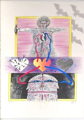 Bernhard Jäger / Lithografie/ handsigniert /100 Exemplare / von 1972 - Bild 1 von 3