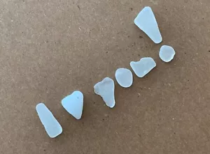 Lettera naturale a forma di cuore “i❤️You!” bianca spiaggia mare vetro ciottoli arte parola USA - Foto 1 di 11