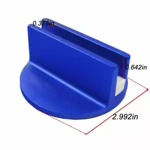 Blue Car Universal Slotted Magnetic Jack Pad Pinch Weld Frame Rail Adapter - Foto 1 di 10