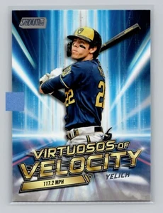 2023 Tops Stadium Club Christian Yelich Virtuosos of Velocity Milwaukee Brewers - Imagen 1 de 2