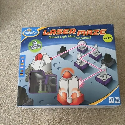 Think Fun Laser Maze Beam Bending Logic Puzzle Board Game - Complete - Image 1 of 4