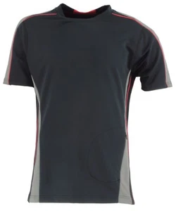 TERRAMAR W8343 MEN'S BODY SENSORS COMPRESSION SS SIDE POCKET T SHIRT CREW LARGE - Picture 1 of 5