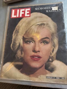 Life Magazine August 17, 1962 Memories of Marilyn Monroe Good Condition - Imagen 1 de 9
