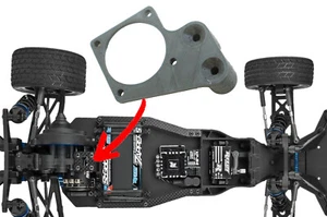 30x30mm Motor Cooling Fan Mounting Plate for Team Associated SR10M & DR10M - Picture 1 of 12