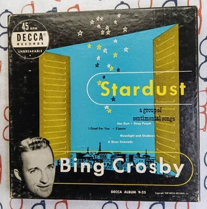 Bing Crosby Stardust 1950 3x7" Box Set VG+/VG Complete - Picture 1 of 11