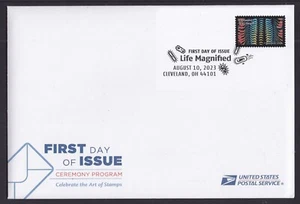 US 5802o Life Magnified Freshwater Snail Tongue Ceremony Program FDC 2023 - Picture 1 of 3
