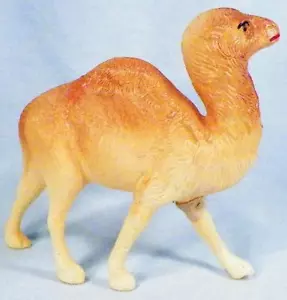 Camel Celluloid Toy Christmas Putz Decoration Train Display Large Vintage As Is - Picture 1 of 6