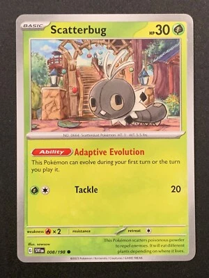 Scatterbug | 008/198 | Common | Scarlet & Violet Base Set | Pokemon TCG - Image 1 of 3
