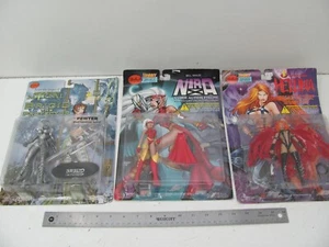 LOTE DE 3 FIGURAS DE ACCIÓN SKYBOLT BRIGID THE PROTECTOR (ESTAÑO) NIRA X, HELLINA - Imagen 1 de 10