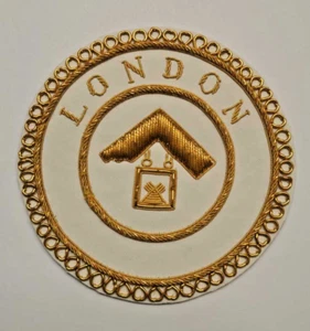 MASONIC REGALIA LONDON CRAFT PROVINCIAL FULL DRESS LONDON APRON BADGE BRAND NEW - Picture 1 of 1
