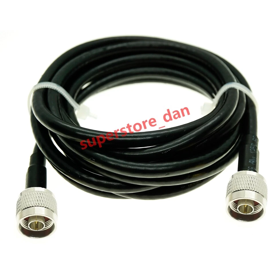 N  Male to N Type Male Plug Connector RF Pigtail Jumper Coaxial RG58 Cable - Image 1 of 1