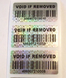 SECURITY SEAL - VOID IF REMOVED Product Protection Security Hologram Labels - Picture 1 of 3