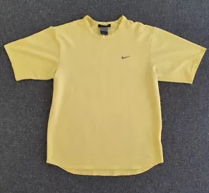 🔶️VINTAGE LEMON NIKE SPHERE T-SHIRT MENS M TRAINING RUNNING RUN JOG MILER - Picture 1 of 9