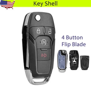 Flip Key Fob Cover Case for Ford F-150 2015 2016 2017 2018 2019 2020 164-R8134 - Picture 1 of 9
