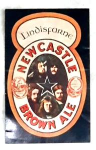 Lindisfarne Newcastle Brown Ale 1970's Original Promo Sticker Unused - Picture 1 of 2