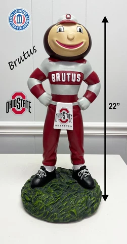 Ohio State "Brutus" Mascot Garden Statue Cover