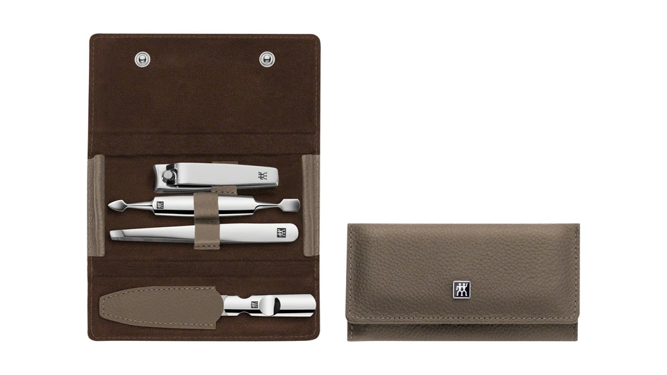 ZWILLING J.A. HENCKELS Maniküre Classic Inox 4 tlg. Druckknopf-Etui fangofarbig - Bild 1 von 1