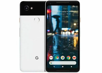 Google Pixel 2 XL 64GB Black & White Cellphone Verizon 4G LTE Smartphone - Image 1 of 3
