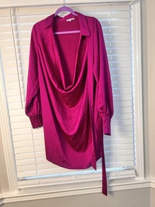 Lila Fashion Nova Etuikleid - Größe XL Fuscia Pink - Bild 1 von 4