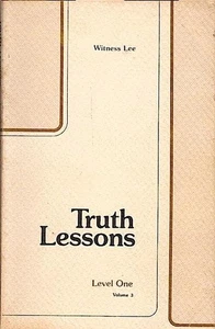 Truth lessons / Level one. Volume 3. Lee, Witness: - Imagen 1 de 1