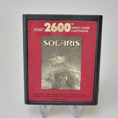 Solaris (Atari 2600, 1986) Cartridge  - Image 1 of 4