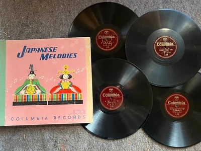 JAPANESE MELODIES Columbia Vol. 8 1940s 78rpm 12" album set Pop/Jazz RARE!!! - Image 1 of 4