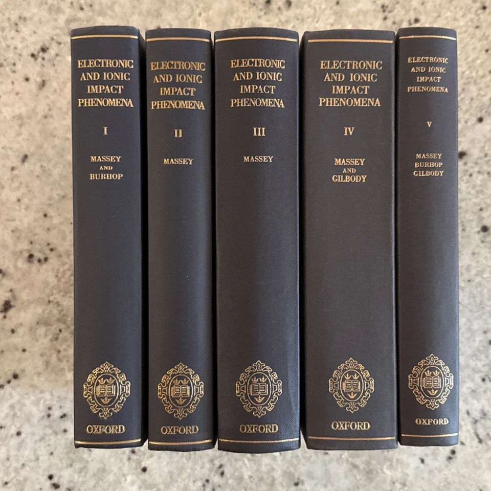 LANL Physicist Full Set! 5 Vols-Electronic & Ionic Impact Phenomena by Massey HC - Image 1 of 4