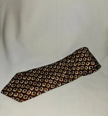 Kenneth Gordon Corbata Italiana Seda Roja y Amarilla 60" B0034 Foto 1 de 4