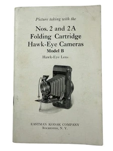 1928 Instruction Book Kodak Folding Cartridge Hawk-Eye Camera Nos 2 & 2A Model B - Picture 1 of 14