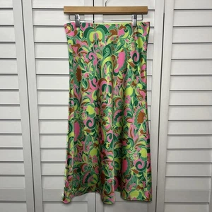 J. Falda sin cordones de satén colorida floral Crew para mujer talla XS - Imagen 1 de 6
