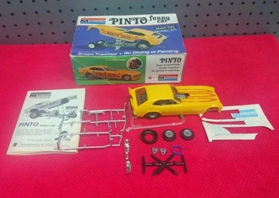 Vtg Monogram Pinto Funny Car Snap Tite Model Kit 1974 Made In USA - Image 1 of 4