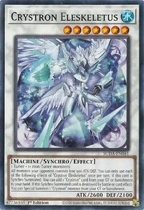 Yugioh - Crystron Eleskeletus - SUDA-EN041 - Supreme Darkness - 1st Edition - Picture 1 of 1