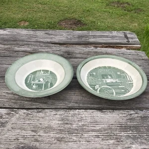 Vintage 1950s Green Colonial Homestead by Royal Ironstone China - Picture 1 of 12