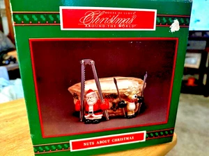 Vintage 1994 House of Lloyd Nuts About Christmas Keramik Schale & Nussknacker Set - Bild 1 von 1