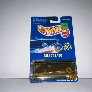Hot Wheels 1992 Blue Card #250 Talbot Lago Black w/Chrome 7 Spoke Wheels (B52) - Picture 1 of 6