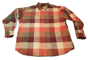 Camicia uomo Bob Timberlakes L cotone flanella marrone tasca frontale - Foto 1 di 11