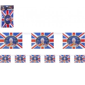 85 paquetes de banderas de 12 pies Bunting King Charles Union Jack fiesta de coronación al por mayor - Imagen 1 de 3