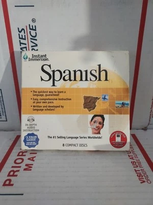 Instant Immersion Spanish Language Learning Program 8 Audio CD-ROM Media - #139 - Image 1 of 2