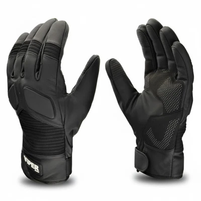 ViPER Motorbike Leather Gloves Waterproof CE Approved Motorcycle Textile Gloves - Image 1 of 4