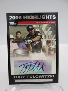 2007 Topps 2006 Highlights Troy Tulowitzki Auto #HATT - Foto 1 di 2