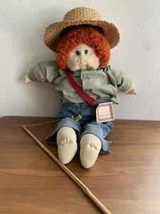 Vintage 1986 Cabbage Patch Kids Soft Sculpture Mark Twain Huckleberry Finn Doll - Bild 1 von 6