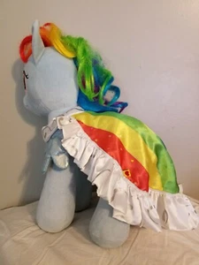 Build A Bear Workshop My Little Pony Rainbow Dash Plush Pony Blue 15" W/CAPE - Picture 1 of 7