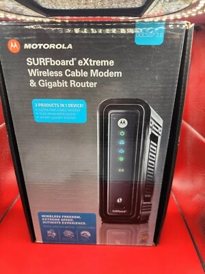 Motorola Surfboard Extreme Wireless Cable Modem And Gigabit Router - Image 1 of 3